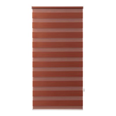 Store enrouleur jour / nuit sans perçage Elin 2 terracotta l.55 x H.180cm Goodhome