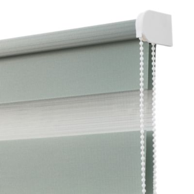 Store enrouleur jour / nuit sans perçage Elin 2 vert céladon l.55 x H.180cm Goodhome