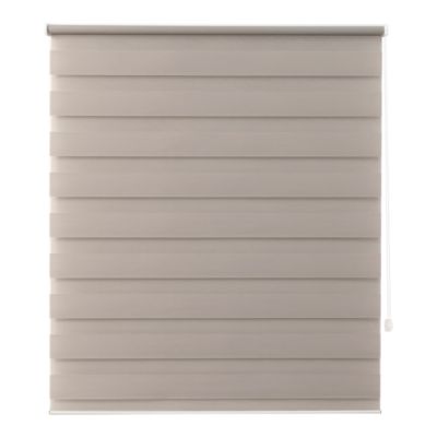 Store enrouleur jour / nuit sans perçage gris perle l.120 x H.180cm Goodhome Elin 2