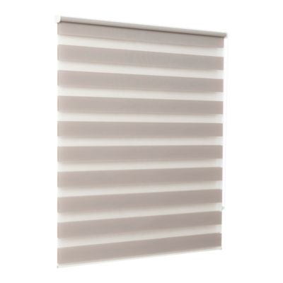 Store enrouleur jour / nuit sans perçage gris perle l.120 x H.180cm Goodhome Elin 2
