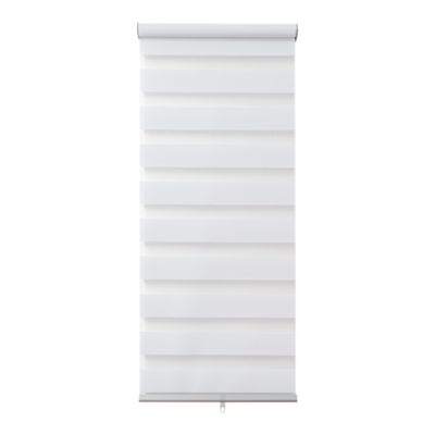 Store enrouleur jour / nuit sans perçage Keston blanc cassé l.60 x H.180cm Goodhome