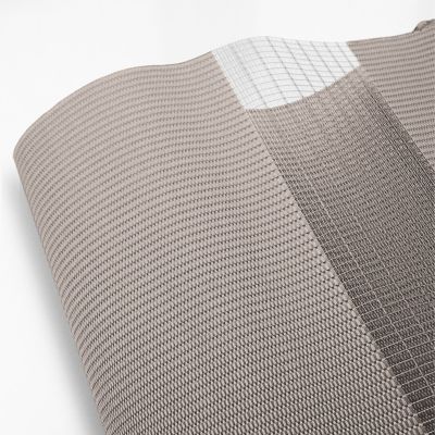 Store enrouleur jour / nuit taupe l.122cm x H.190cm Madeco