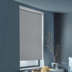 Store enrouleur occulant Boreas pose facile gris béton L.180 x l.55cm GoodHome