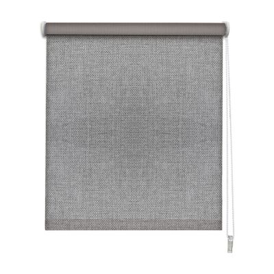 Store enrouleur Occultant ancona effet tweed Madeco l.60 x H.190cm gris