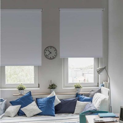 Store Enrouleur Occultant Blanc 45 x 180 cm