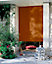 Store enrouleur occultant bois tissé intérieur et extérieur Ballauff orange 100/110 x 200 cm