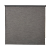 Store enrouleur occultant Colours Ilas polyester gris 120 x 180 cm