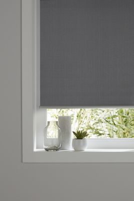 Store enrouleur occultant Colours Ilas polyester gris 120 x 240 cm