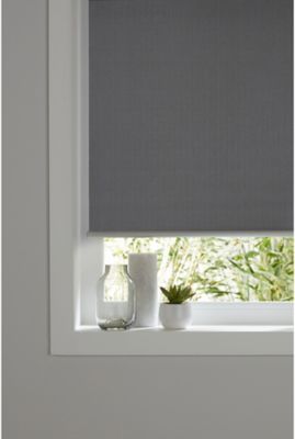 Store Occultant 120 X 150 Cm Gris Foncé - Rideau Enrouleur Protection Solaire Et Intimité Pour Fenêtres
