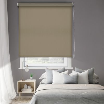 Store enrouleur Occultant Madeco l.180 x H.190cm marron taupe
