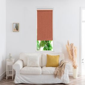 Store enrouleur occultant Novan pose facile terracotta L.140 x l.40cm Goodhome