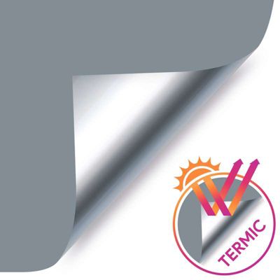 Store Enrouleur Occultant sans perçage EasyFix Argent 60 x 180 cm