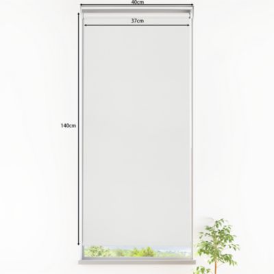 Store enrouleur occultant sans perçage Boreas 2 blanc l.40 x H.140cm Goodhome