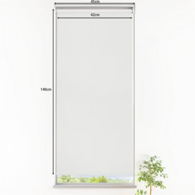 Store enrouleur occultant sans perçage Boreas 2 blanc l.45 x H.140cm Goodhome