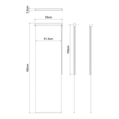 Store enrouleur occultant sans perçage Boreas 2 blanc l.55 x H.180cm Goodhome