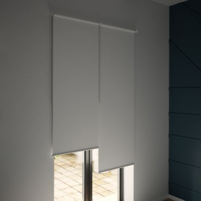 Store enrouleur occultant sans perçage Boreas 2 blanc l.60 x H.240cm Goodhome