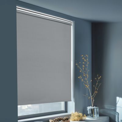 Store enrouleur occultant sans perçage Boreas 2 gris béton l.180 x H.240cm Goodhome