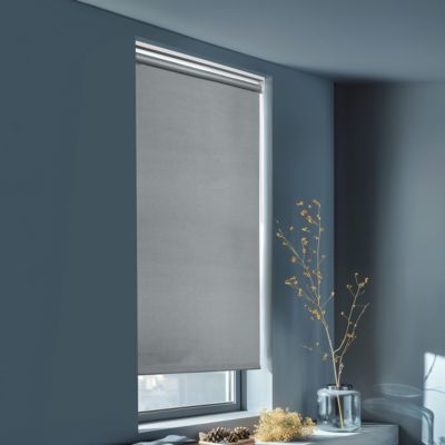 Store enrouleur occultant sans perçage Boreas 2 gris béton l.45 x H.140cm Goodhome