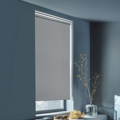 Store enrouleur occultant sans perçage Boreas 2 gris béton l.75 x H.240cm Goodhome