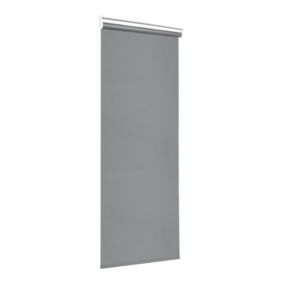 Store enrouleur occultant sans perçage Boreas 2 gris béton l.75 x H.240cm Goodhome