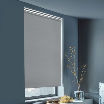 Store enrouleur occultant sans perçage Boreas 2 gris béton l.90 x H.180cm Goodhome