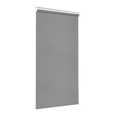 Store enrouleur occultant sans perçage Boreas 2 gris béton l.90 x H.180cm Goodhome