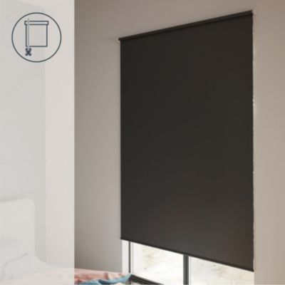 Store enrouleur occultant sans perçage Boreas 2 noir l.160 x H.240cm Goodhome