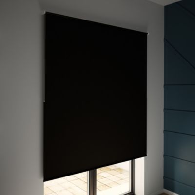 Store enrouleur occultant sans perçage Boreas 2 noir l.160 x H.240cm Goodhome