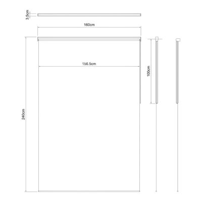 Store enrouleur occultant sans perçage Boreas 2 noir l.160 x H.240cm Goodhome