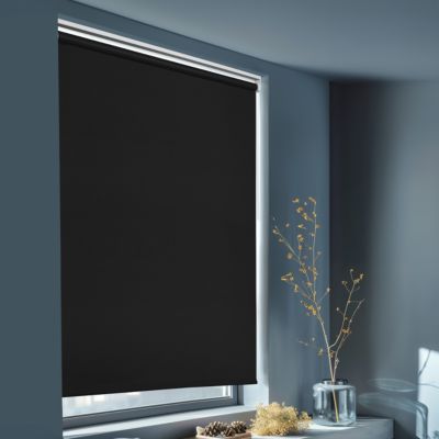Store enrouleur occultant sans perçage Boreas 2 noir l.160 x H.240cm Goodhome