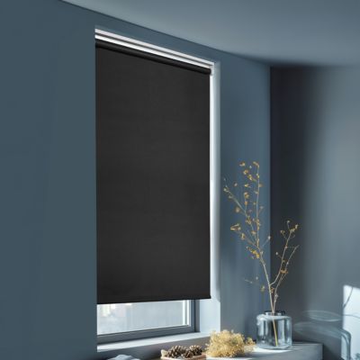 Store enrouleur occultant sans perçage Boreas 2 noir l.55 x H.180cm Goodhome