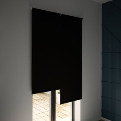 Store enrouleur occultant sans perçage Boreas 2 noir l.60 x H.240cm Goodhome