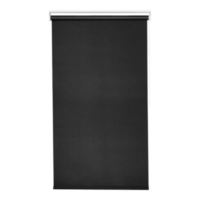 Store enrouleur occultant sans perçage Boreas 2 noir l.90 x H.180cm Goodhome