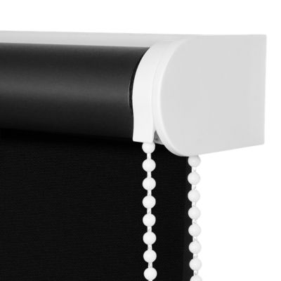 Store enrouleur occultant sans perçage Boreas 2 noir l.90 x H.240cm Goodhome