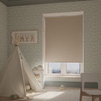 Store enrouleur occultant sans perçage Iwerne beige l.160 x H.180cm Goodhome