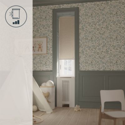 Store enrouleur occultant sans perçage Iwerne beige l.40 x H.140cm Goodhome