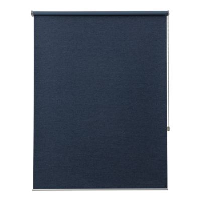 Store enrouleur occultant sans perçage Iwerne bleu marine l.90 x H.180cm Goodhome
