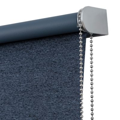 Store enrouleur occultant sans perçage Iwerne bleu marine l.90 x H.180cm Goodhome