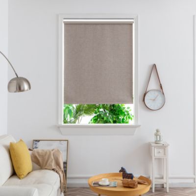 Store enrouleur occultant sans perçage Novan taupe l.120 x H.180cm Goodhome
