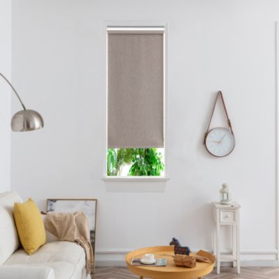 Store enrouleur occultant sans perçage Novan taupe l.45 x H.140cm Goodhome