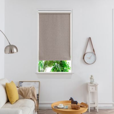 Store enrouleur occultant sans perçage Novan taupe l.90 x H.180cm Goodhome
