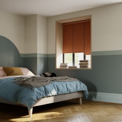Store enrouleur occultant sans perçage Novan terracotta l.40 x H.140cm Goodhome