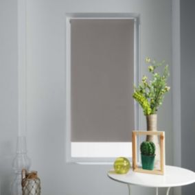 Store Enrouleur Occultant Uni et Coloré (60x180cm - Taupe)