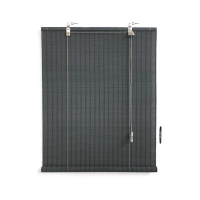 Store enrouleur Roll'Up bambou tissé gris Madeco L.250 x l.80cm