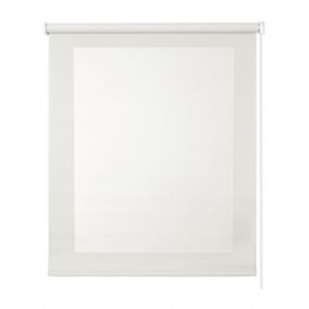 Store Enrouleur Screen Occultant et Isolant Thermique Blanc  120 x 180 cm