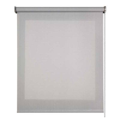Store enrouleur screen premium en tissu technique, alu, tube renforcé 38 mm, haute qualité Gris 100x250 cm
