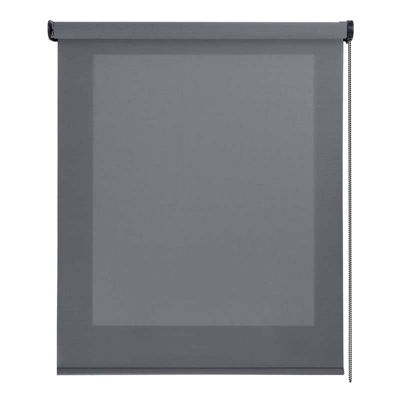 Store enrouleur screen premium en tissu technique, alu, tube renforcé 38 mm, haute qualité Gris Foncé 180x180 cm