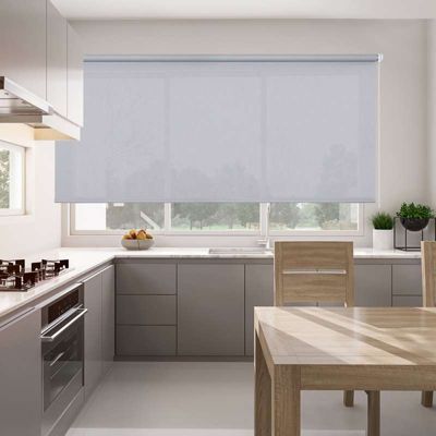 Store Enrouleur Screen Tamisant et Isolant Thermique Gris 200 x 250 cm