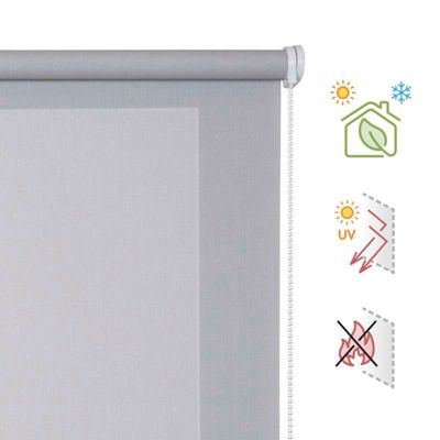 Store Enrouleur Screen Tamisant et Isolant Thermique Gris 200 x 250 cm
