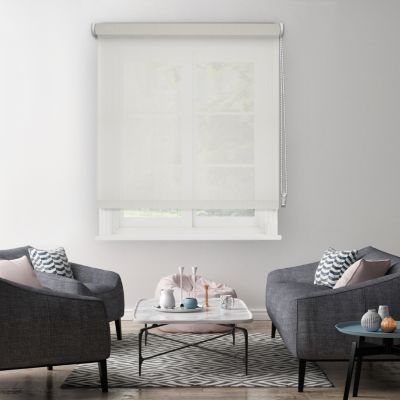 Store enrouleur tamisant beige calcaire l.120cm x H.190cm Madeco